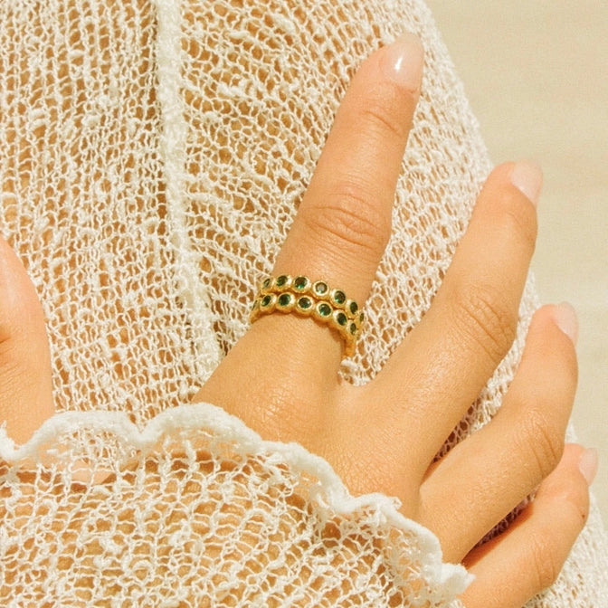 Amélia ring green