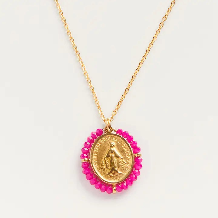 Santa maria necklace pink