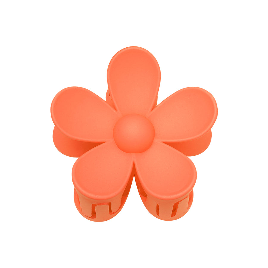 Flower hairclip orange
