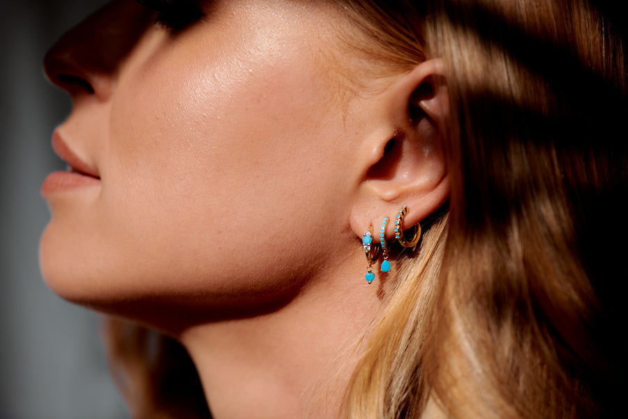 Festive hoop turquoise
