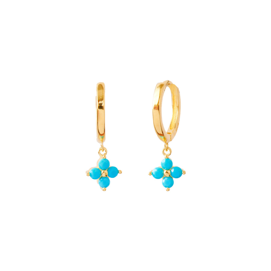 Flower hoop turquoise