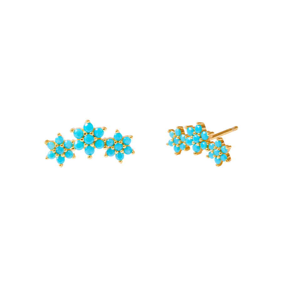 Lily stud turquoise
