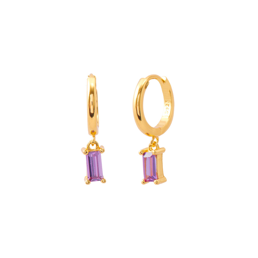 Pendant hoop purple